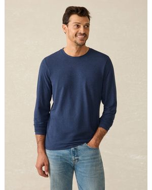 Faherty Movement&Trade; Long-Sleeve T-Shirt - Blue