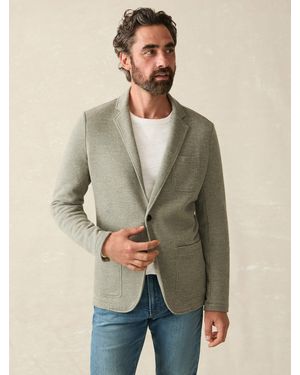 Faherty Inlet Knit Blazer - Green