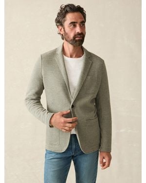 Faherty Inlet Knit Blazer - Green