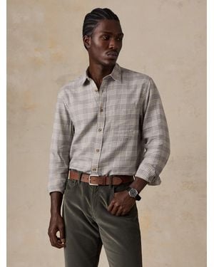 Faherty Timberline Brushed Twill Shirt - Natural