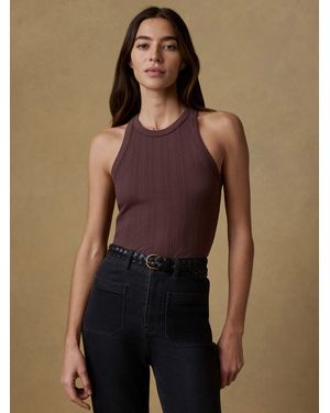 Faherty Paradise Pointelle Tank - Natural