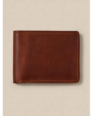 Faherty Leather Bi-Fold Wallet - Brown