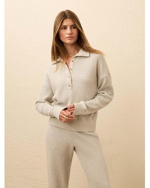 Faherty Après Waffle Henley T-Shirt - Natural