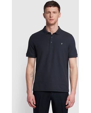 Farah Cove Short Sleeve Polo Shirt - Blue
