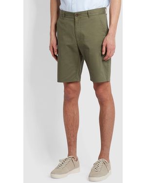 Farah Hawk Organic Cotton Chino Shorts - Green