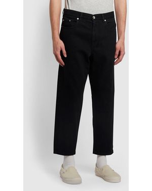 Farah Hawtin Cropped Denim Jeans - Black