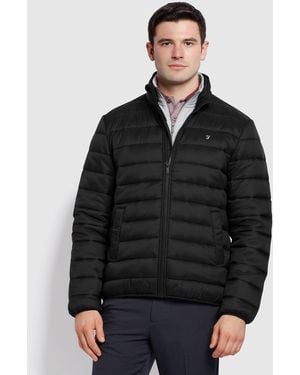 Farah Samson Regular Fit Wadded Jacket - Black