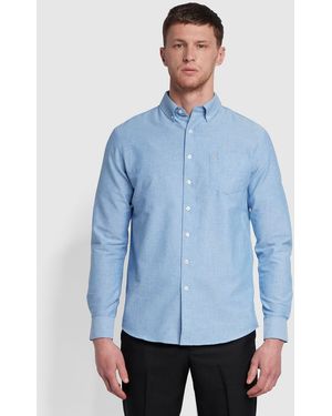 Farah Drayton Oxford Shirt - Blue