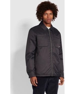 Farah Denver Regular Fit Wadded Jacket - Grey