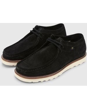 Farah Tully Wallabee Shoe - Black
