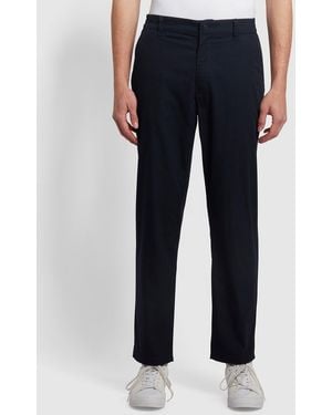 Farah Rushmore Regular Fit Tapered Fit Trousers - Blue