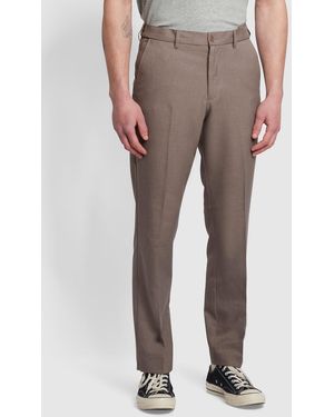Farah Roachman Flexi Waist Trousers - Natural