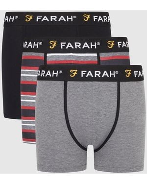 Farah 3 Pack Hagon Boxers - Grey