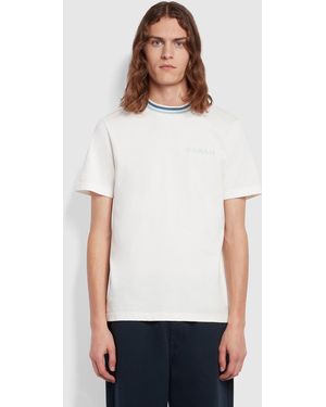 Farah Hanley Regular Fit Short Sleeve T-Shirt - Natural