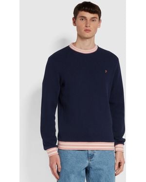 Farah Copley Organic Cotton Crew Neck Sweatshirt - Blue
