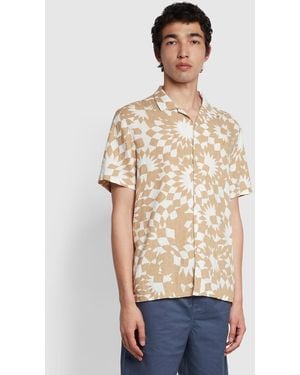 Farah Rebello Casual Fit Short Sleeve Shirt - Natural