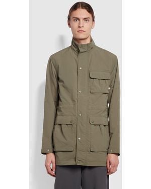 Farah Hammond Regular Fit Safari Jacket - Green
