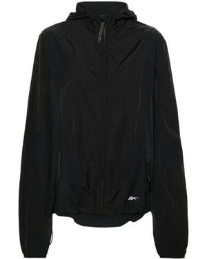 Reebok Giacca Sportiva Con Cappuccio - Nero