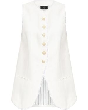 Etro Sleeveless Vest - White