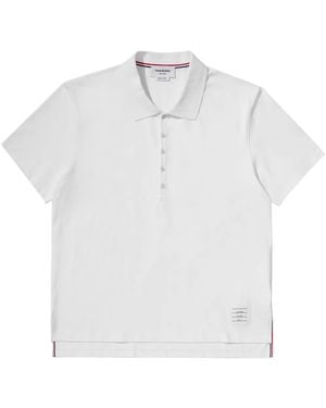Thom Browne Klassisches Poloshirt - Weiß