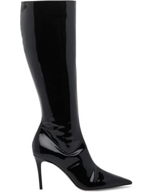 Jeffrey Campbell Bottes À Fini Verni - Black