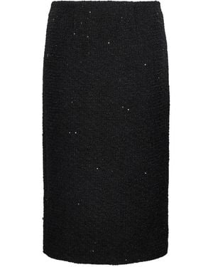 Roland Mouret Sequin-Embellished Pencil Skirt - Black