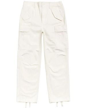 Stussy Cargo Pocket Trousers - White