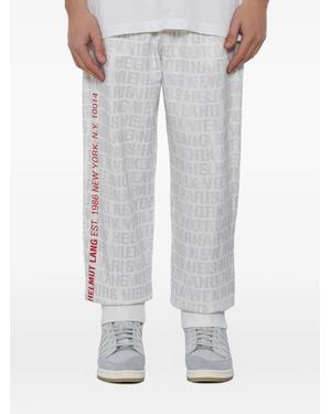 Helmut Lang Print Track Pants - Grey