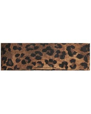 MC2 Saint Barth Schal Mit Leoparden-Print - Weiß