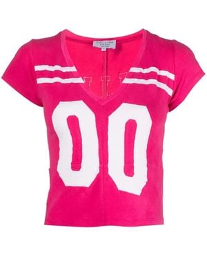 Collina Strada Logo-Print T-Shirt - Pink