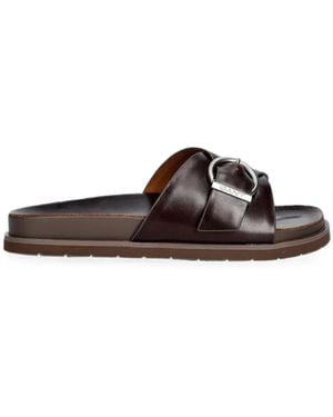 GANT Buckle-Detail Slides - Brown