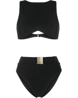 Noire Swimwear Nikki High-Waisted Bikini - Black