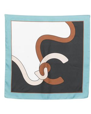 Coccinelle Silk Scarf - Blue