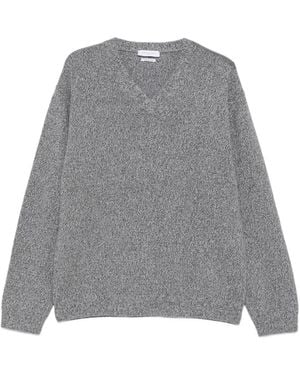 Daniele Fiesoli V-Neck Knitted Sweater - Gray