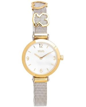 Tous Bear Heart Charms 28Mm Watch - Metallic