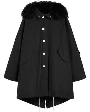 Jil Sander パーカーコート - ブラック