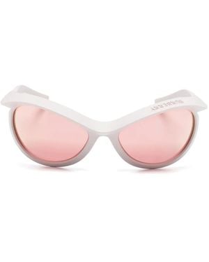 Burberry Gafas de sol Virgil con montura estilo escudo - Rosa