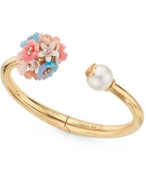 Jimmy Choo Pulsera Daisy con perla - Rosa