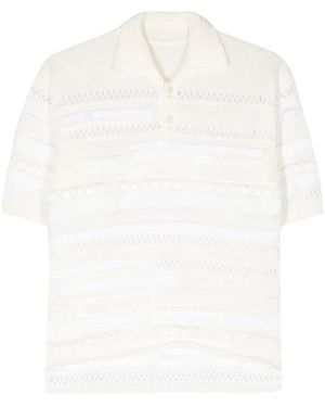 Y's Yohji Yamamoto Polo En Maille - Blanc