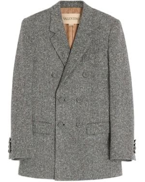 Valentino Garavani Doppelreihiger Blazer - Grau