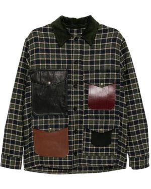 Junya Watanabe Check Patchwork Jacket - Black