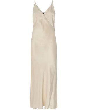 Pinko Satin-Finish Slip Dress - White