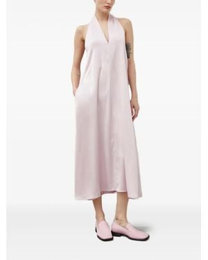 Samsøe & Samsøe Sacille Halterneck Pocket Midi Dress - Pink