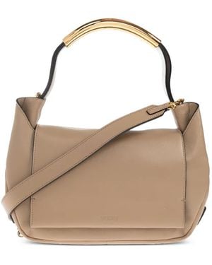 Moschino Handle-Detail Cross Body Bag - Natural