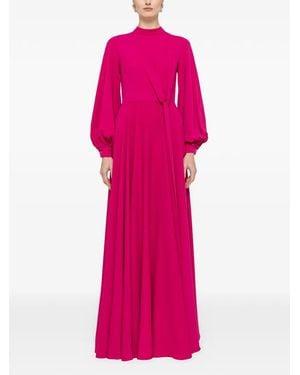 Nissa High-Neck Maxi Dress - Pink