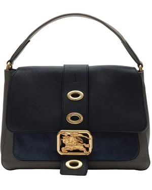 Burberry Small Rider Bag - Blue
