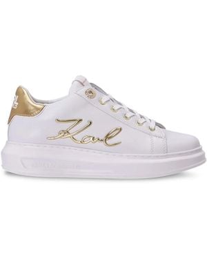 KARL LAGERFELD Kapri Karl Ikonic Low-Top Trainers - White