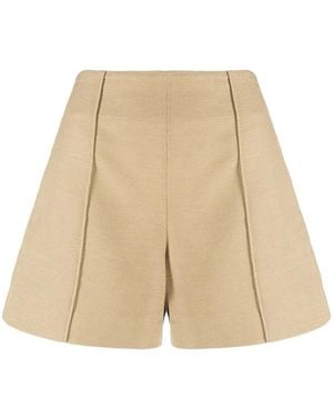 Vince Pantalones Cortos Sculptural Panama - Neutro