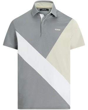 Ralph Lauren Colour-Blocked Short-Sleeve Polo Shirt - Grey