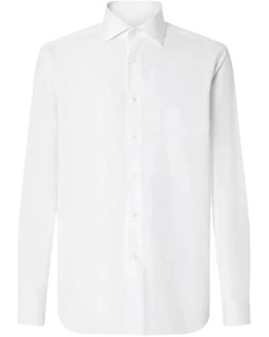 Corneliani Long-Sleeve Button-Up Shirt - White